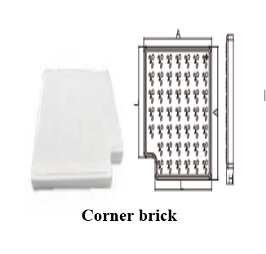 Corner brick