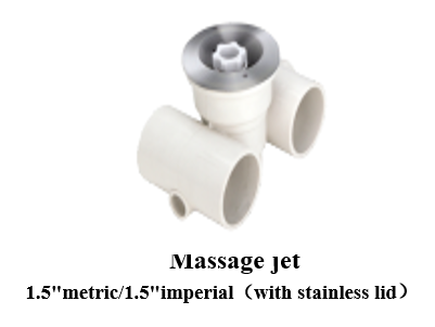 Massage jet 1.5″metric/1.5″imperial（with stainless lid）