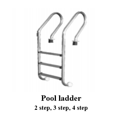 Pool ladder 2 step, 3 step, 4 step